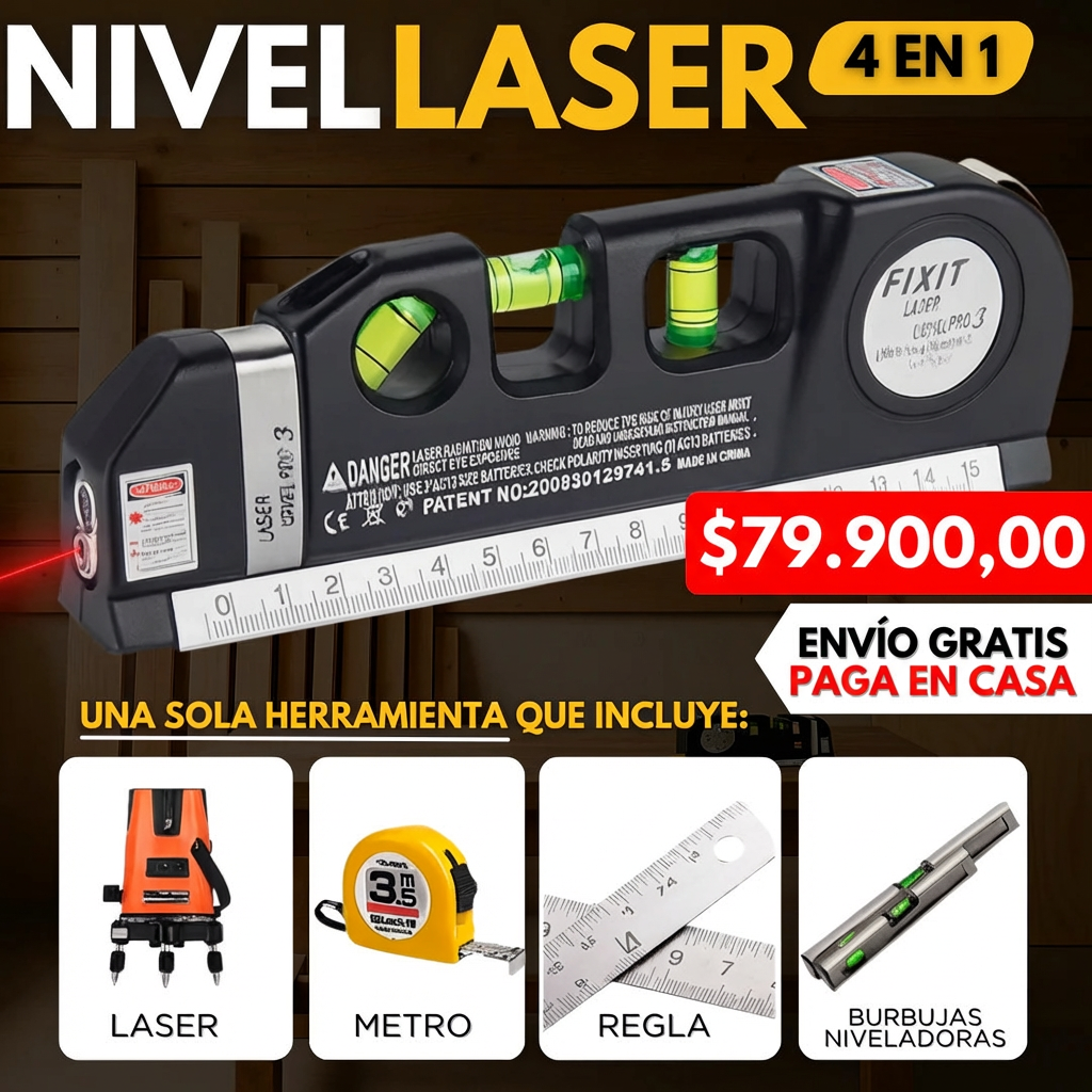 Nivel laser 4 en 1