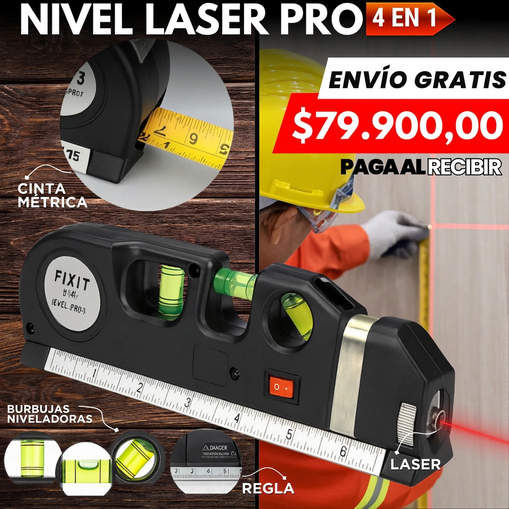 Nivel laser 4 en 1