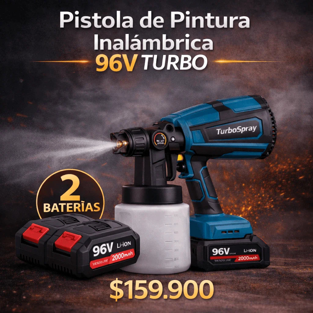 [PROMO] 🔥 COMPRESOR DE PINTURA INALAMBRICO CON DOS BATERIAS | TurboSpray