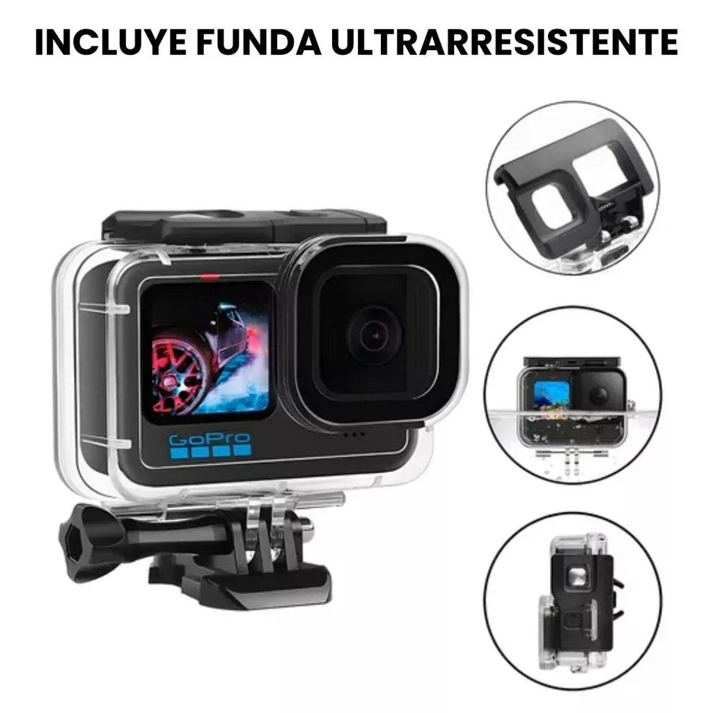 🔥 LIQUIDACIÓN DE STOCK: - CÁMARA GOPRO 5K + FUNDA ULTRARRESISTENTE DE REGALO - [PROMOCIÓN DE CUMPLEAÑOS]